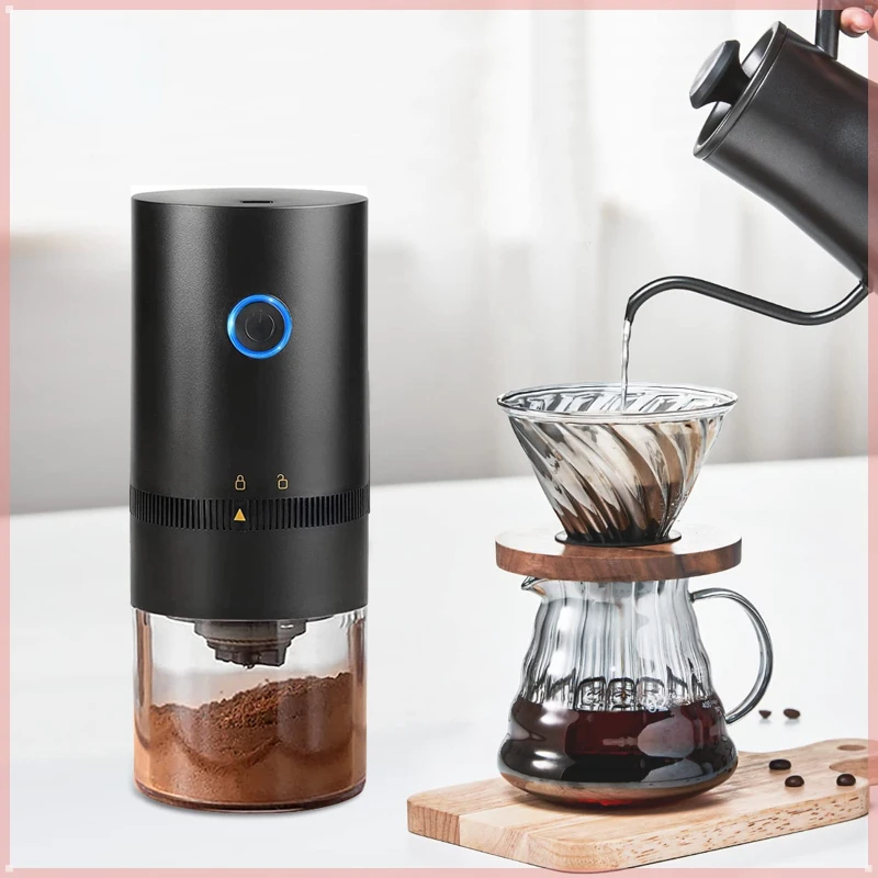 

Electric Coffee Grinder Automatic Beans Mill Portable Espresso Machine Maker For Cafe Home Travel USB Rechargeable coffeegrinder
