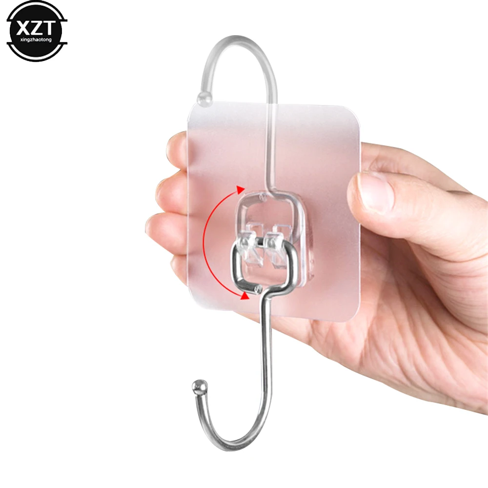 

2PCS Strong Load Home Kitchen Wall Rack Cup Sucker Self Adhesive Door Hangers Punch-Free Universal Hook