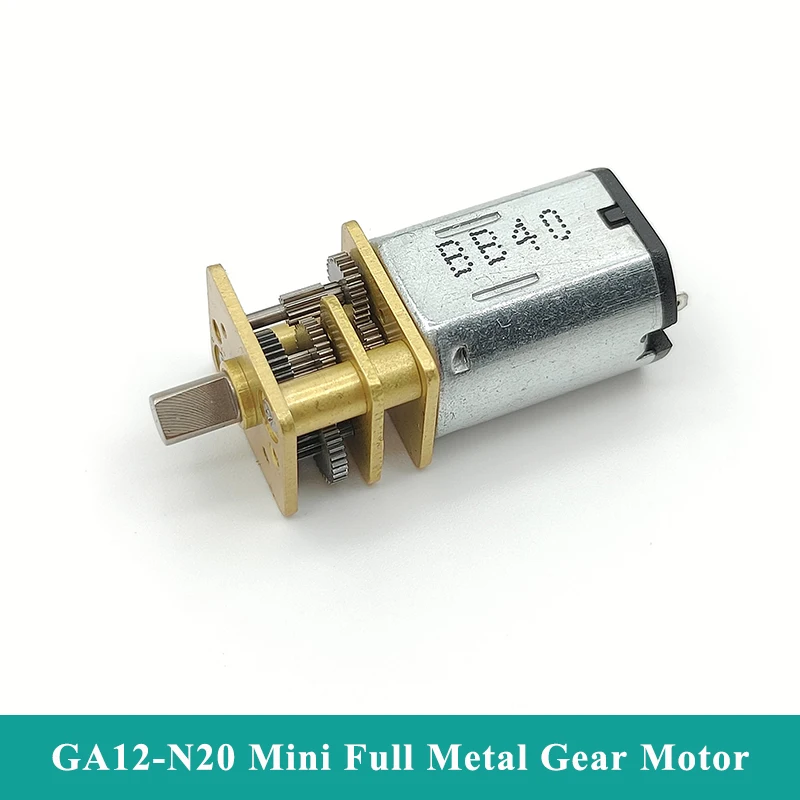 

Mini N20 Full Metal Gearbox Gear Reduction Motor DC 3V 5V 6V 330RPM Slow Speed Large Torque Reducer Motor DIY Robot Smart Car