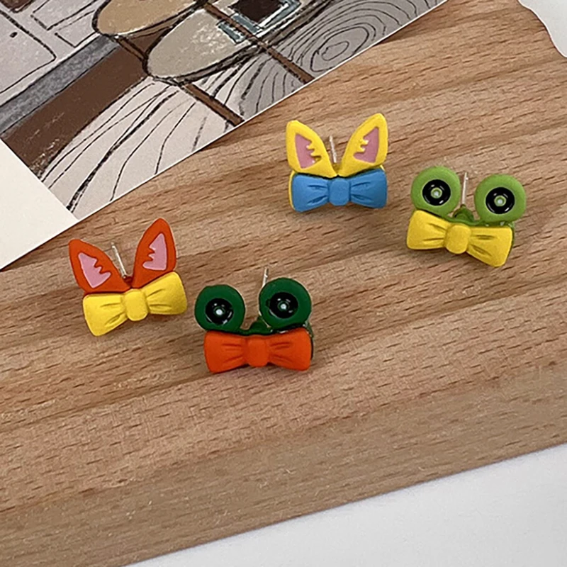 

Милый мультяшный креативный бант-лягушка, шпилька в виде животного, женское летнее корейское ювелирное изделие для свиданий, оптовая прода...
