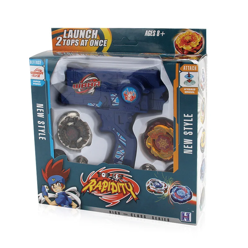 

Набор из 2 шт. Beyblades Burst из металлического сплава с лаунчером, ручной вращающийся верх, гироскоп, классические детские игры, игрушки для детей ...