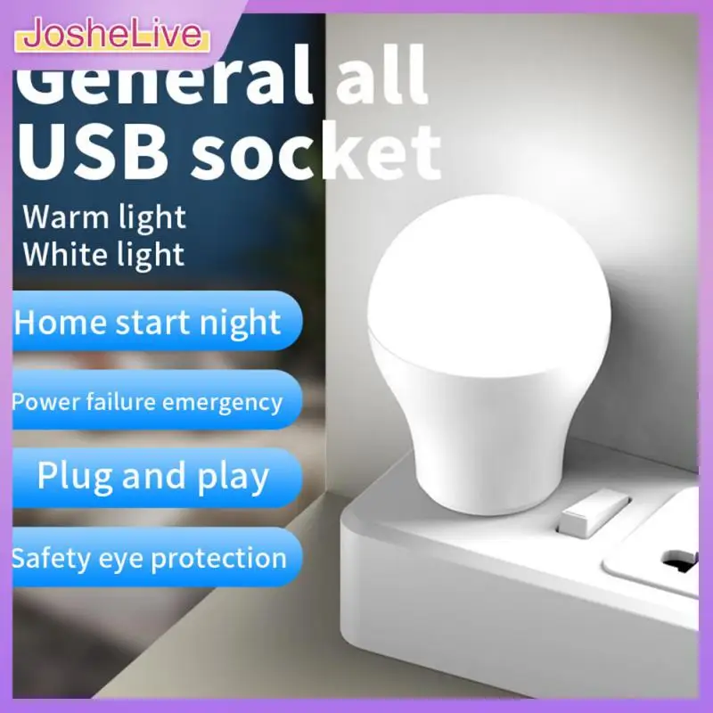 

Environmentally Friendly Computer Power Bank Lights White Light Smart Dimmable Bulb Energy Saving Soft Light Eyes Protection 1w