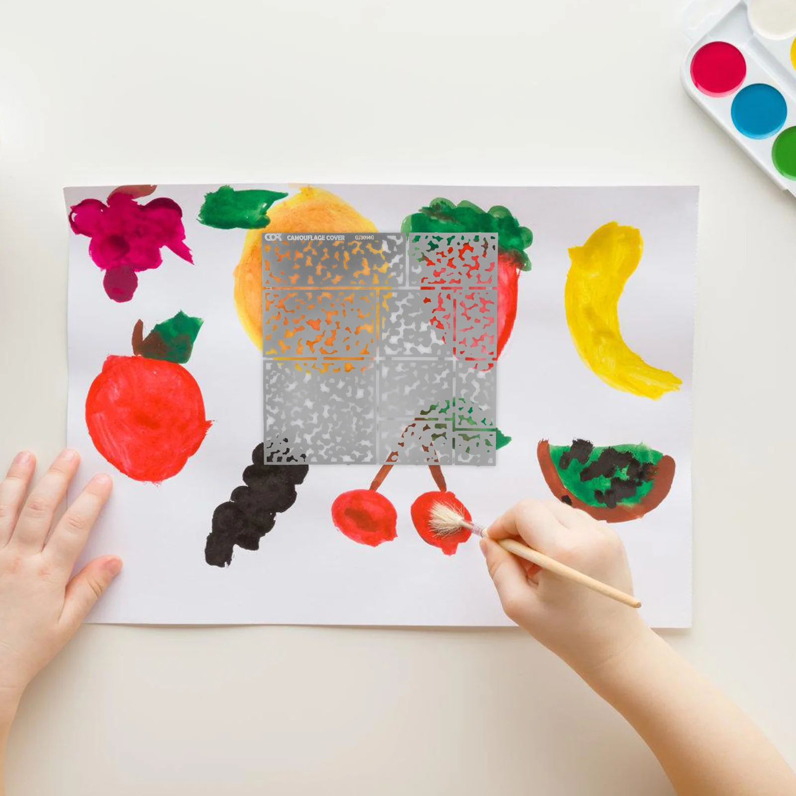 Камуфляжная распылительная доска многоразовые шаблоны для распыления полые