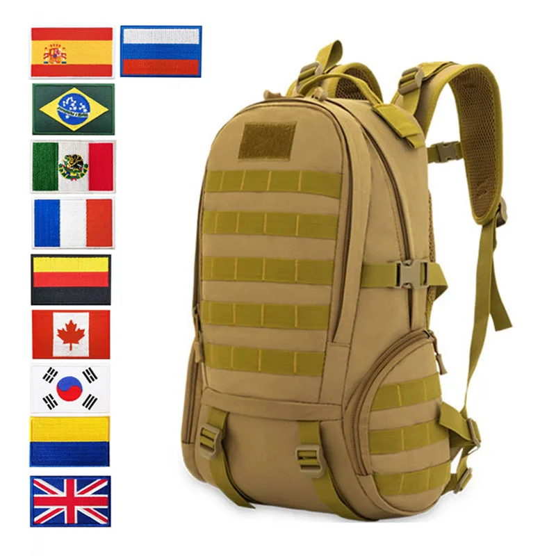 

Camouflage Backpack Tactical Men Hiking Mountaineering Large Bag Camping Bag Multi-functional Sports Travel Backpack Outdoor