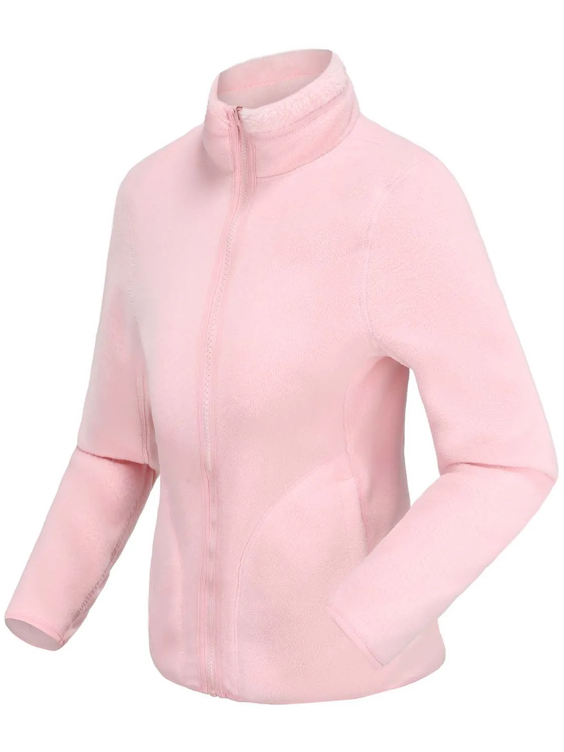 2022 New Winter Double Sided Women's Zipper Cardigan Sweatershirt Warm Coral Fleece Jacket Ladies Outdoor Polar Fleece Coat