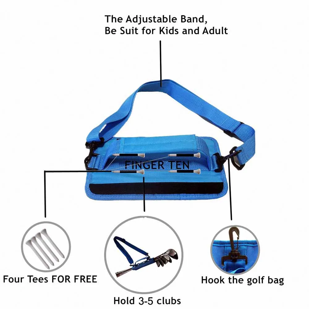 GLOOF Golf club bag mini Portable Golf Club Bag Storage Travel Pouch Simple Foldable Mini Half Set Golf Gun Bag
