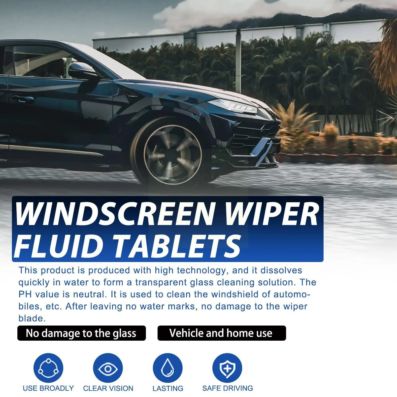 

Таблетки стеклоочистителя автомобиля Q9D1, жидкость для очистки лобового стекла автомобиля, шипучие аксессуары для окон автомобиля, ремонтн...