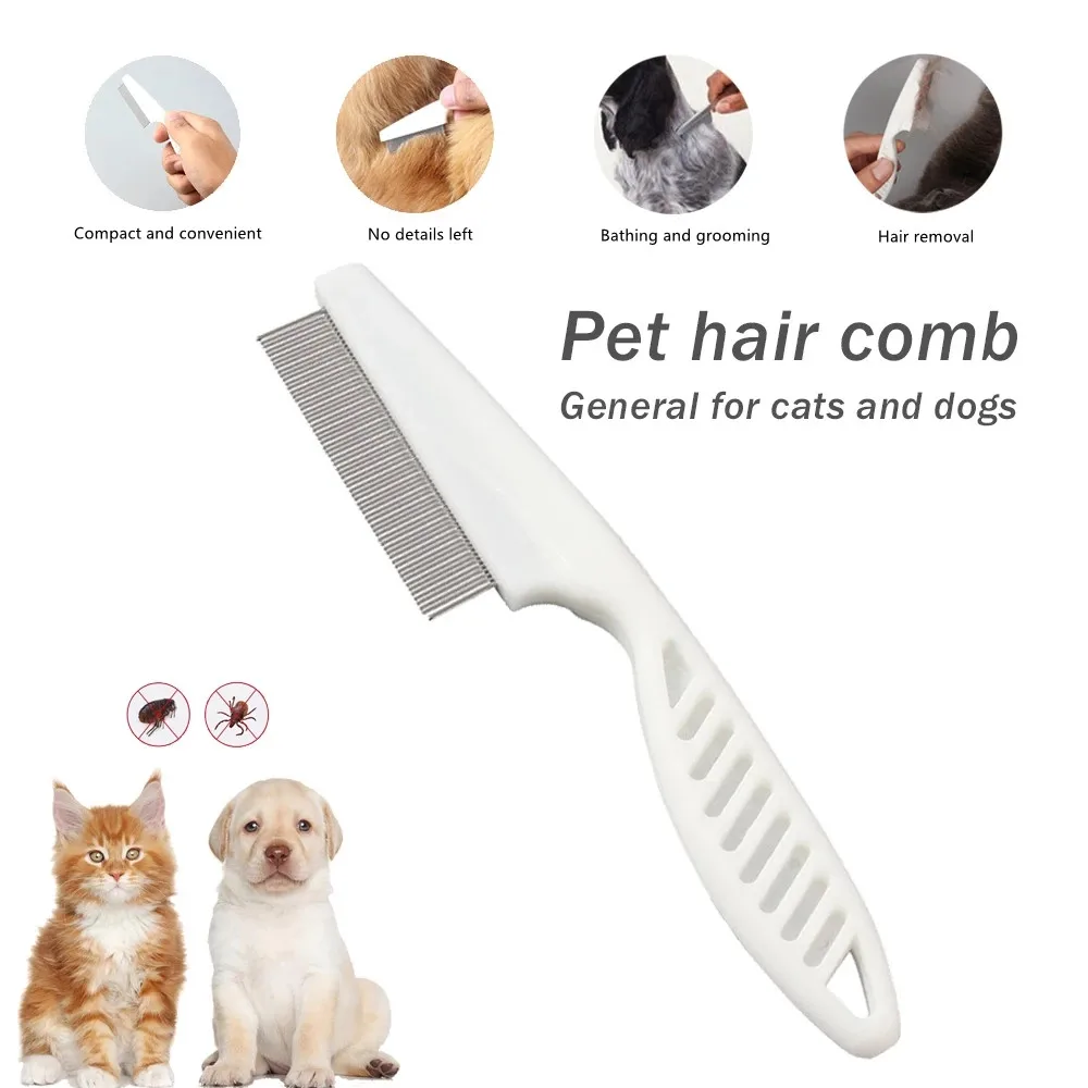 

Pet Stuff Flea Tick Remover Home Pet Animal Care Comb Dog Cat Protection Steel Insect Lice Repellent Brush Pet Hair Cleaner Comb