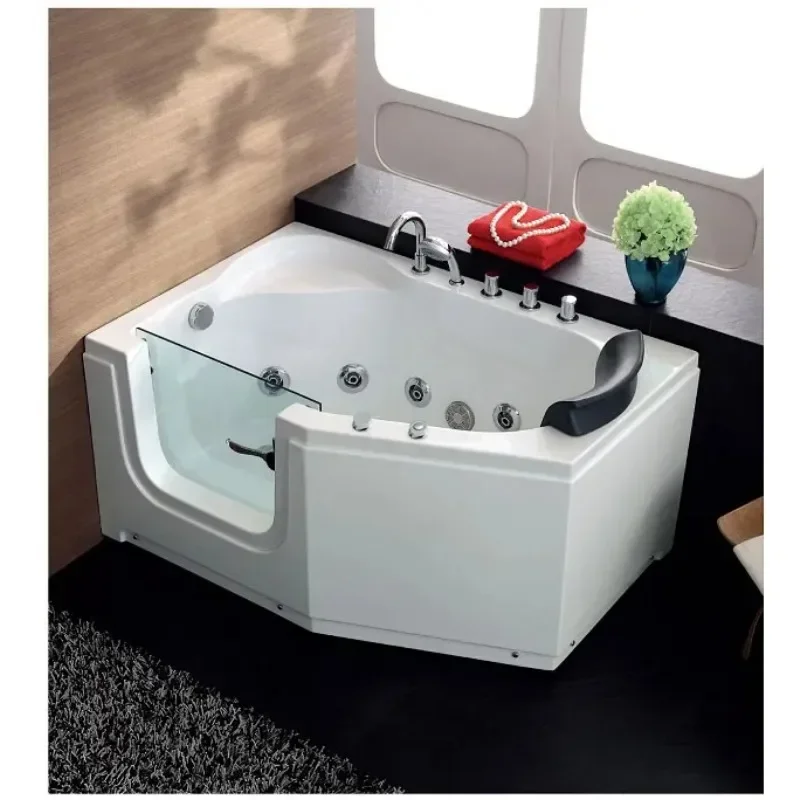Гидромассажная ванна с открытой дверью для грелки гидромассажная пожилых людей