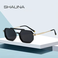 shauna double bridges retro polarized square sunglasses shades uv400