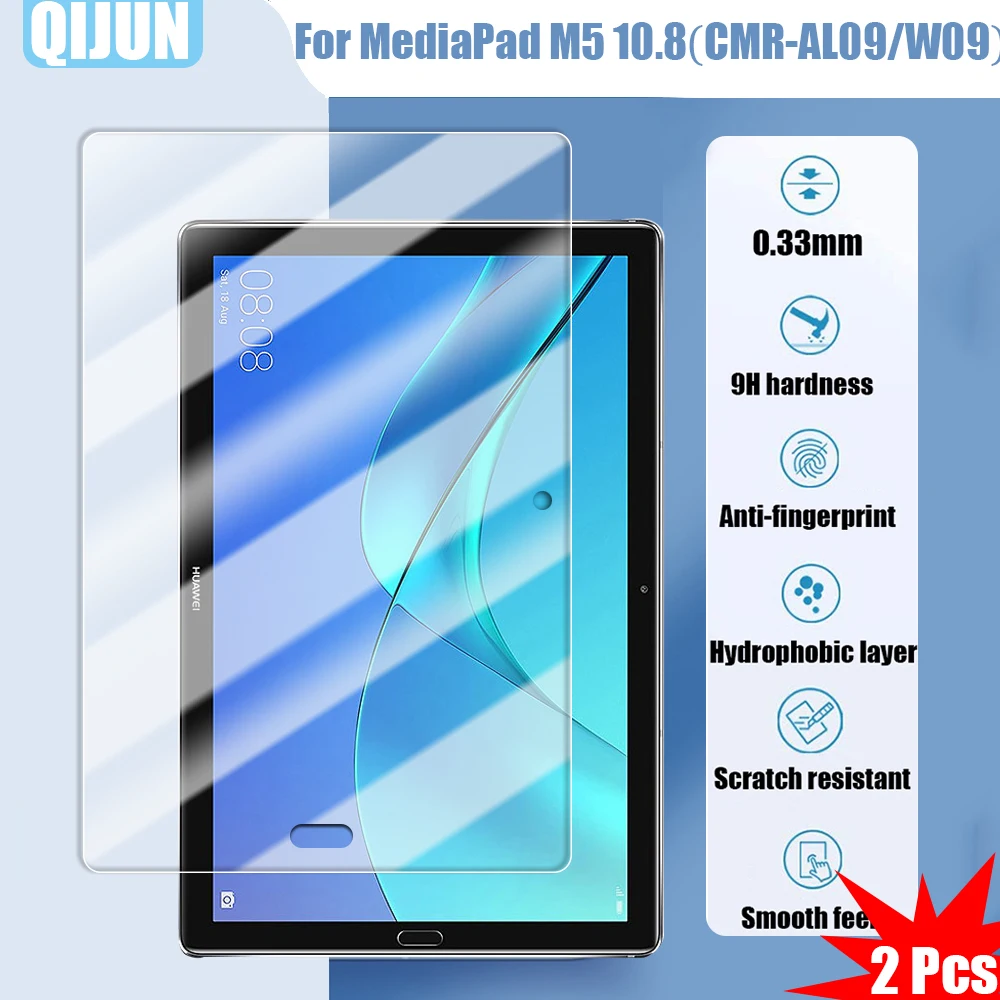 

Tablet Tempered glass film For Huawei MediaPad M5 Pro 10.8 Explosion proof and scratch resistant waterpro 2 Pcs CMR-W19 L09 AL09