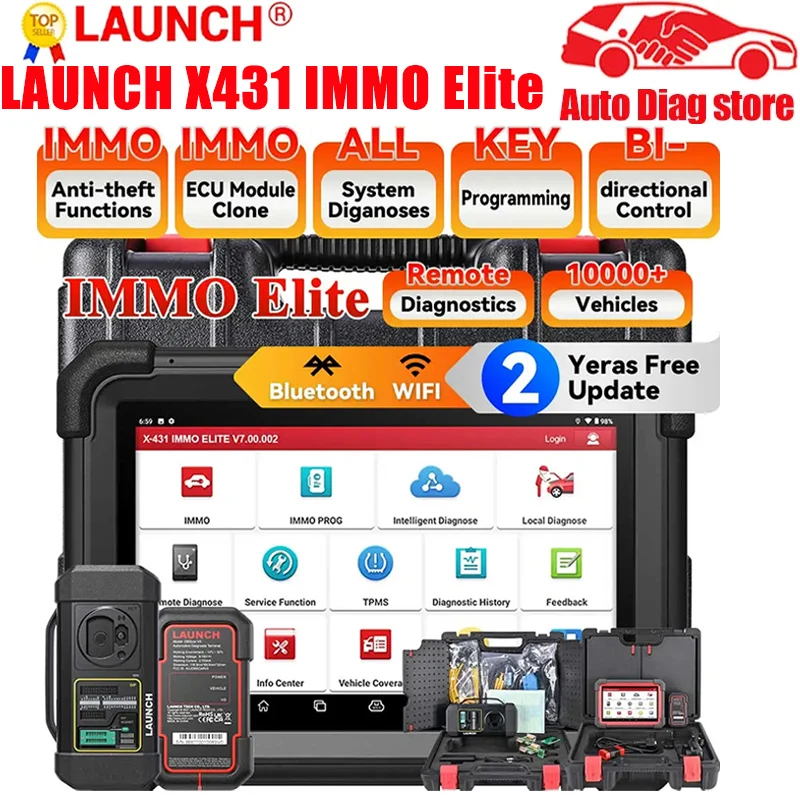 Автомобильный сканер LAUNCH X431 IMMO Elite PRO диагностический инструмент для