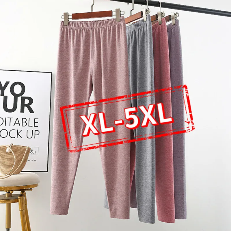 XL-5XL Pantalones De Mujer Plus Velvet Large Size Pajama Pants For Women Spring Autumn Home Pant Female Trousers 100 Kg Wear