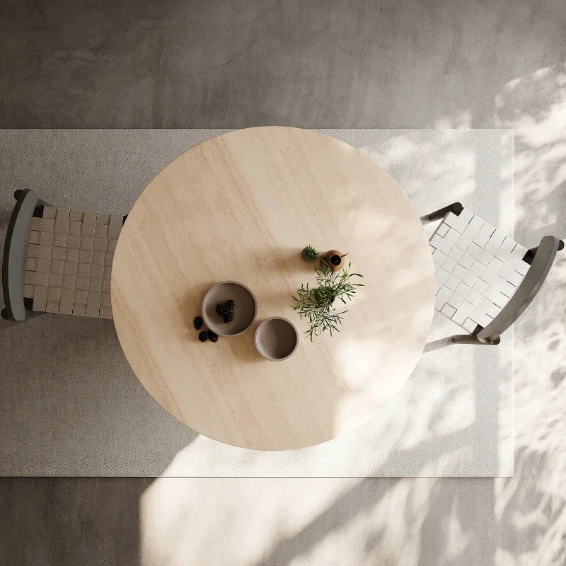 Обеденный стол роскошные керамические круглые столы для приема овальный сервис