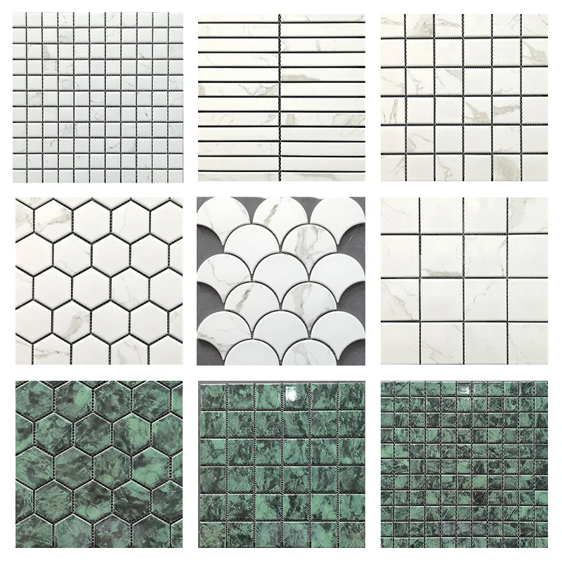 Керамическая мозаичная плитка в европейском стиле фарфоровое украшение для фона