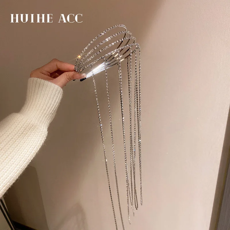 

Diamond Fringed Multi-layer Metallic Hairband, European And American Personality, Net Red Temperament, Headband, Fashion