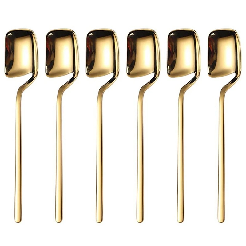 

Coffee Spoons,12 Pieces Espresso Spoons,5.6 Inches Stainless Steel Small Spoons Teaspoons Tiny Spoon(Gold)