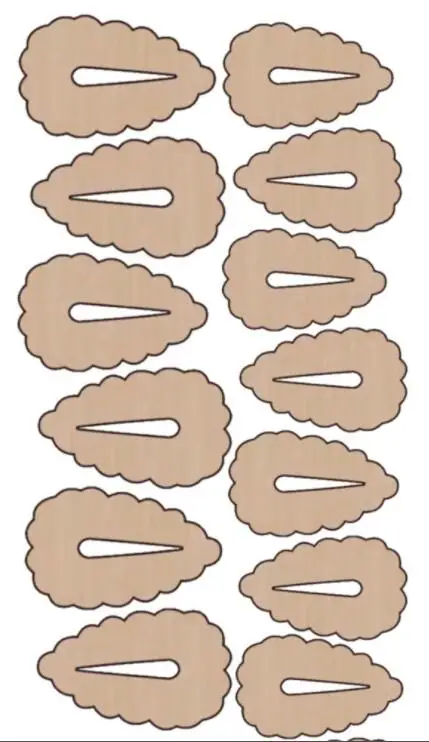 

Hairpin YY1502 cutting die wood die cutting die Is Compatible with Most Manual Die Cut