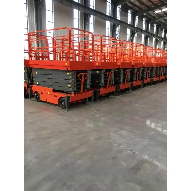 Электрический подъемник высотой 10 м 14 электрический самоходный ножничный 500 кг