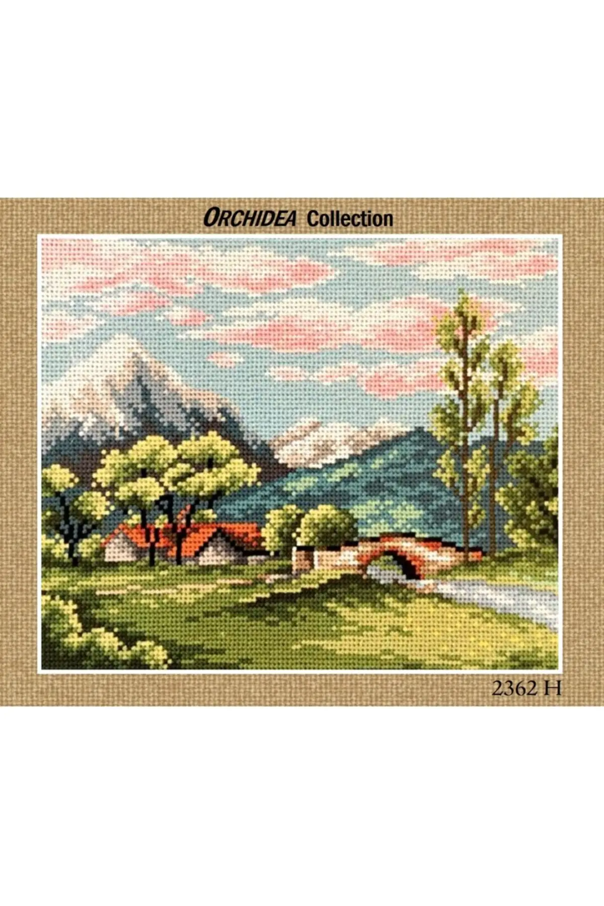 

Ldea tapestry kit (24x30cm) + 30 colors Anchor Muline embroidery kits hobby supplies & entertainment life