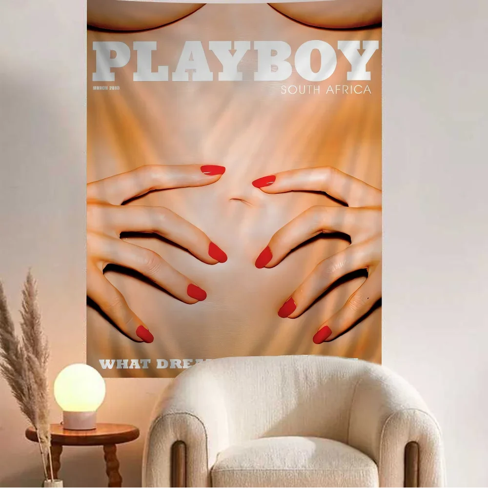 Сексуальный Женский журнал знаменитостей P Плейбой аниме гобелен для гостиной