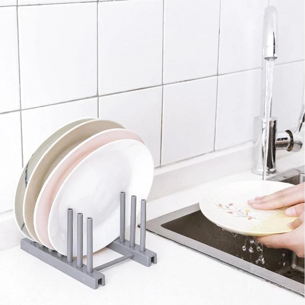 

Подставка для крышек кастрюль, Премиум держатель для тарелок из АБС-пластины, сушилка для посуды, подставка для хранения, кухонная разделоч...