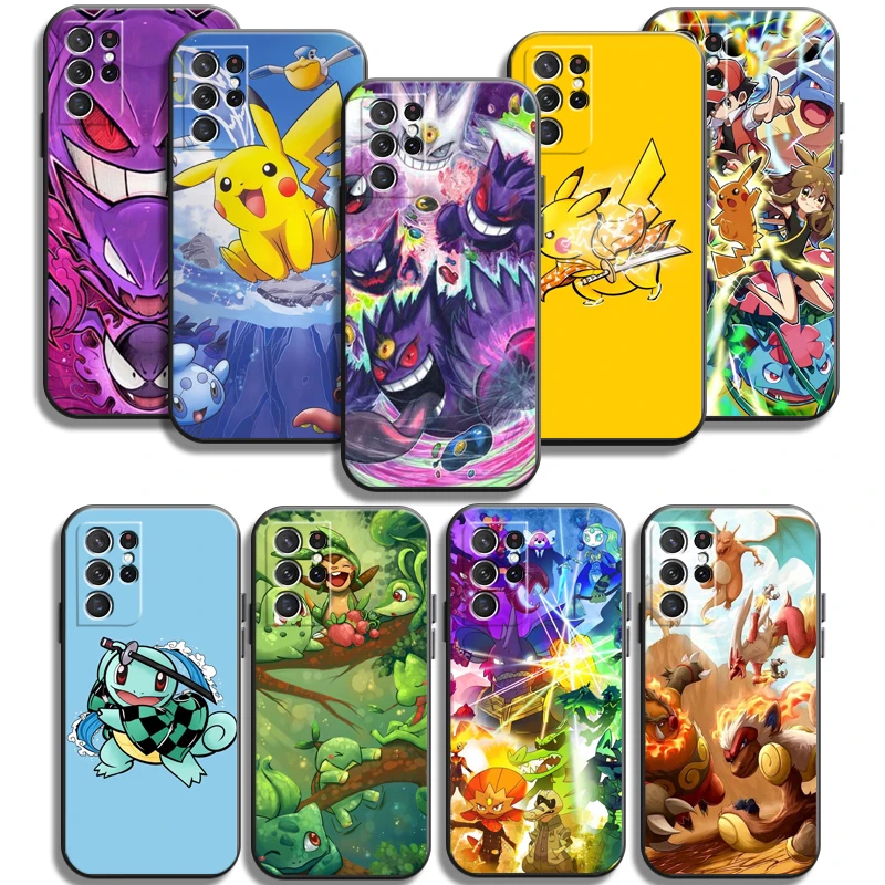 

Pokemon Cute Pikachu Phone Cases For Samsung Galaxy A22 A31 A32 4G A32 5G A42 5G A20 A21 A22 4G 5G Back Cover Carcasa Soft TPU