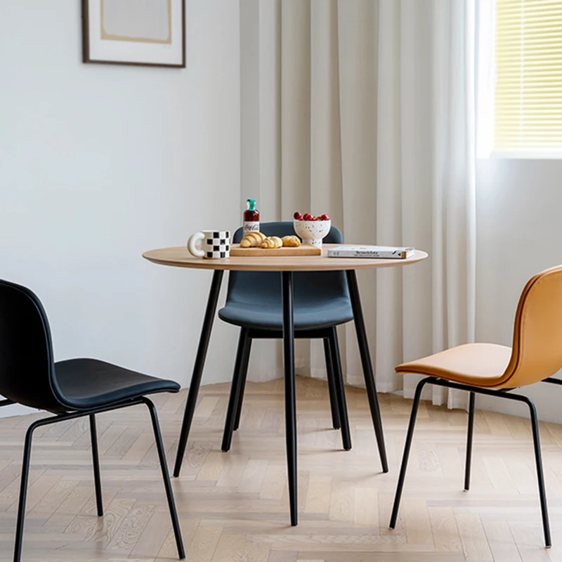 

Multifunctional Dining Table Modern Round Dining Auxiliary Luxury Dining Tables Corner Balcony Mesa Cocina Home Furniture DX50CZ