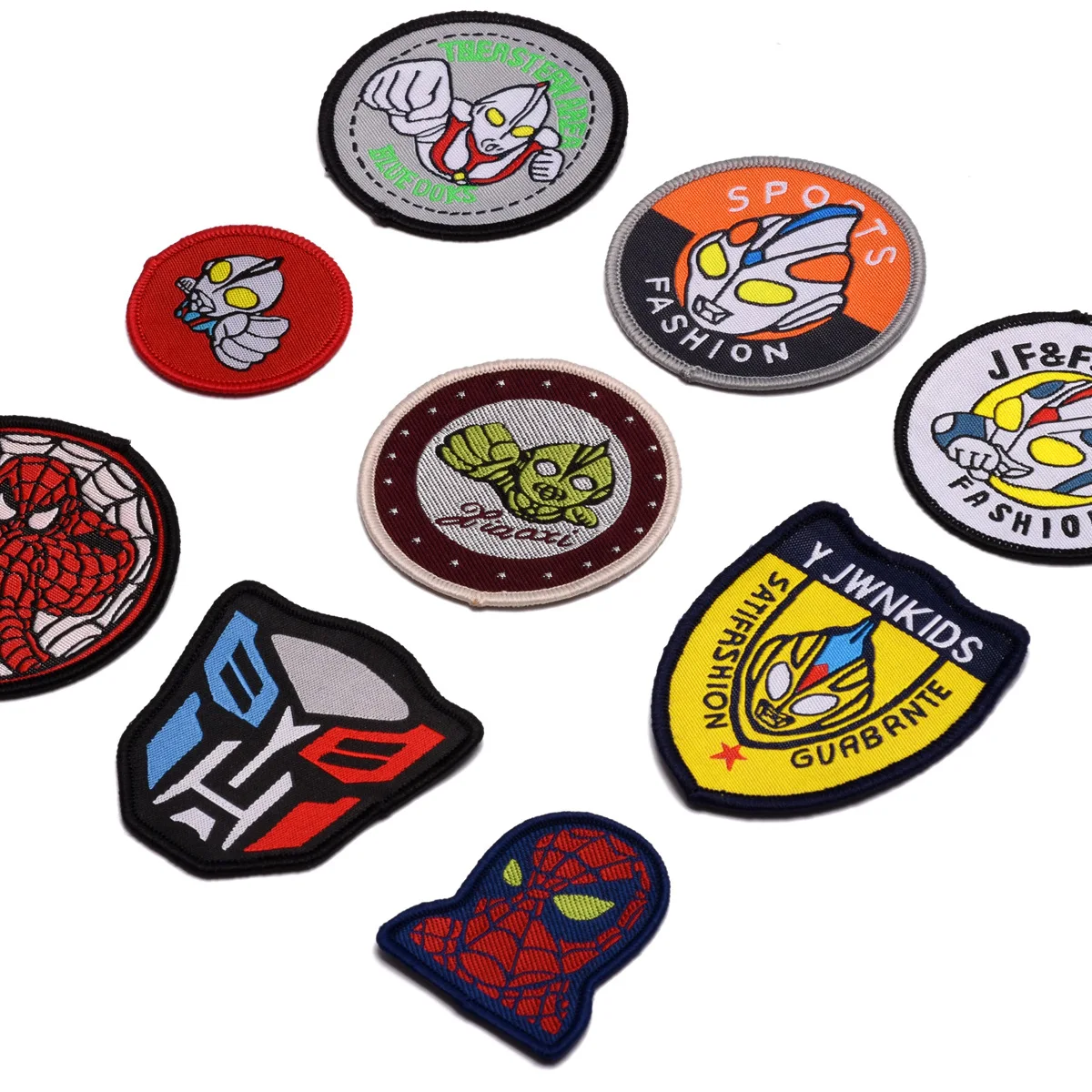 Милые забавные детские тканевые наклейки с героями мультфильмов для вышивания