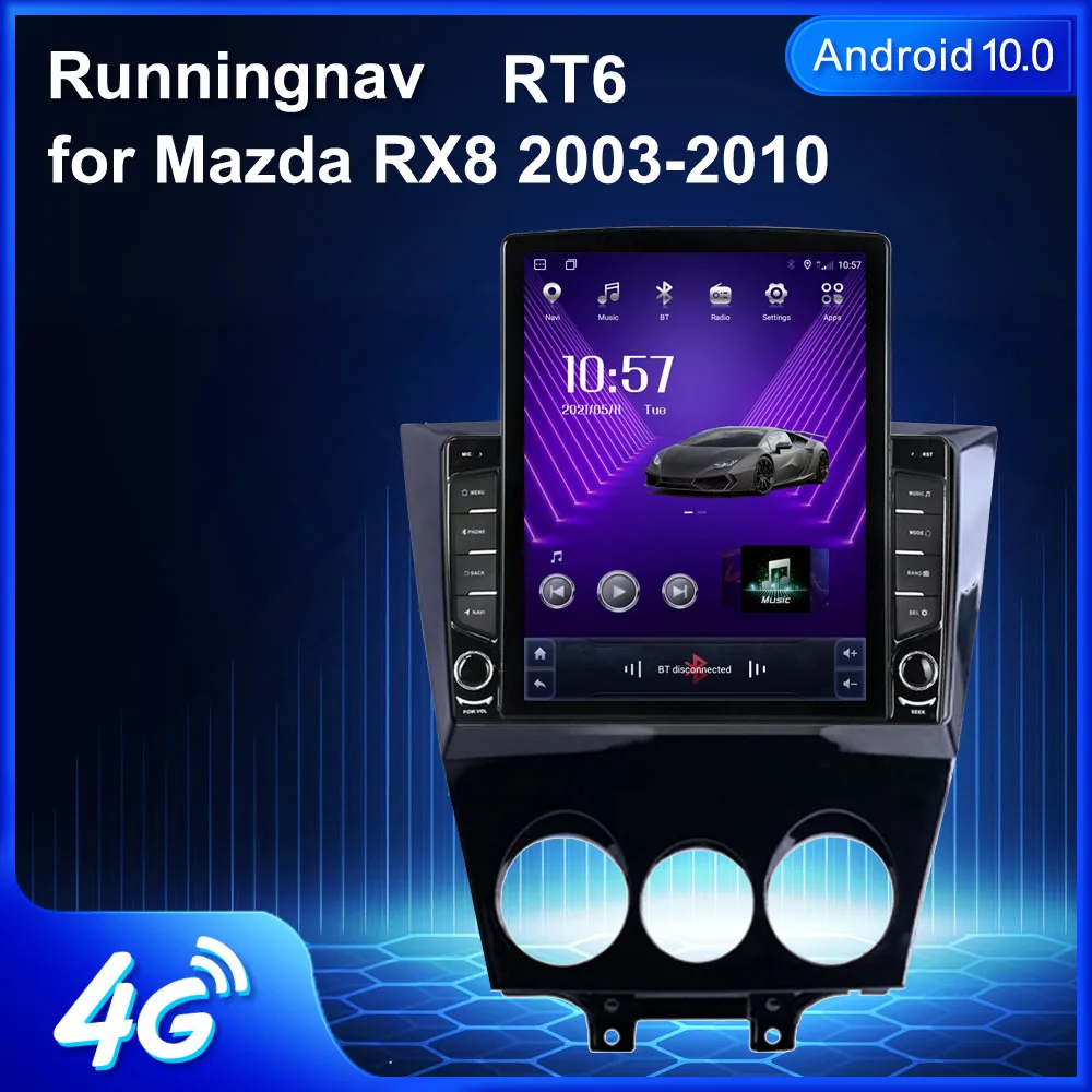 

Runningnav For Mazda RX8 2003-2010 Tesla Type Android Car Radio Multimedia Video Player Navigation GPS