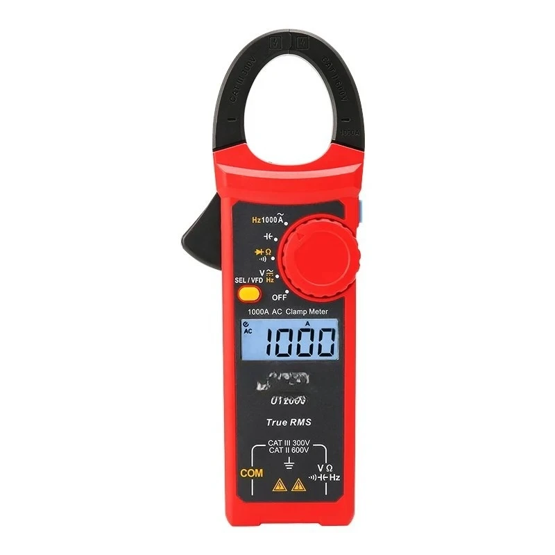 Фото Измеритель тока True RMS Clamp Table UT206C, тонкий, 1000А, с фильтром низких частот VFD №4