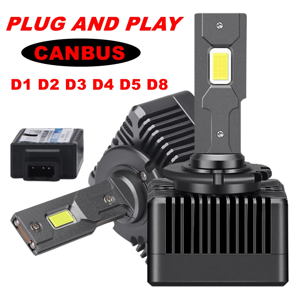 D1S фонари головного света, лампы заднего света, Canbus D3S D2S D4S D5S Turbo светодиодный 30000LM Plug And Play CSP Chip 6000K 110W D8S D1R D2R D3R