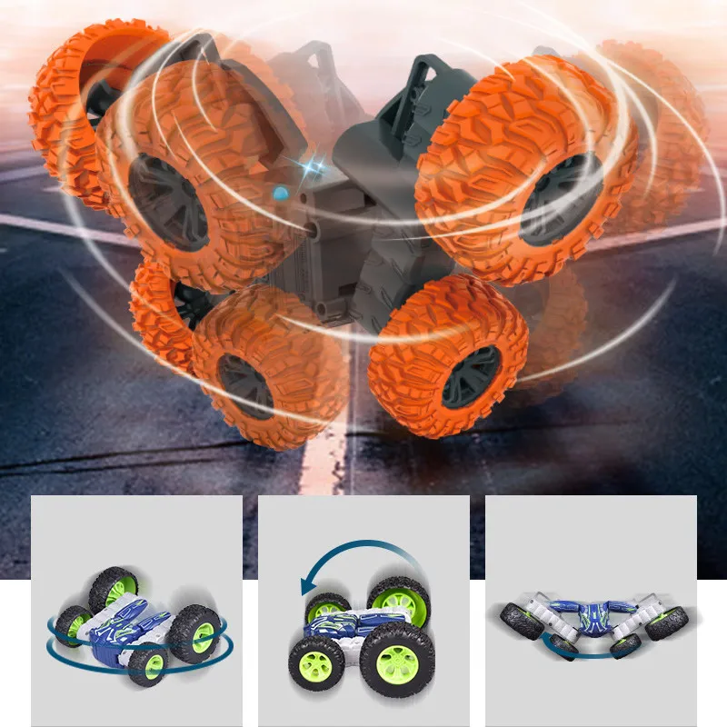 Мини Fancy Rolling Car 2.4G пульт дистанционного управления крутые трюки Flip 360 ° стоя