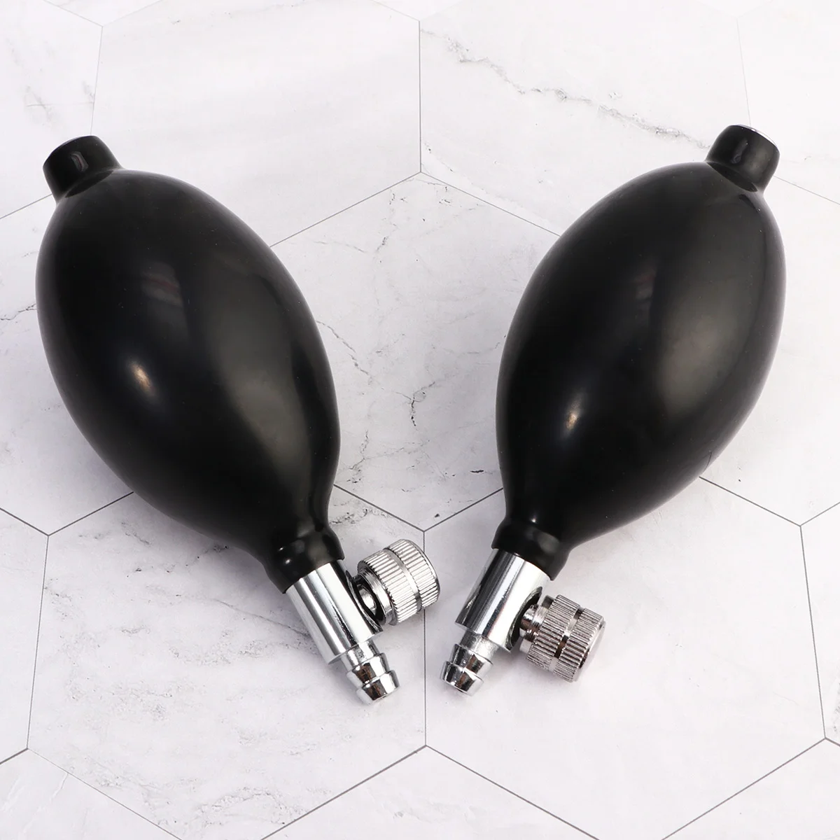 

2Pcs Bulb Latex Inflation Bulb Replacement Hand Squeeze Sphygmomanometer Bulb with Air Release