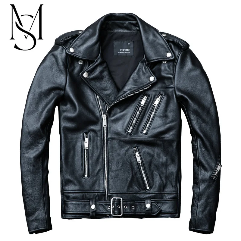 

Мотоциклетная куртка из воловьей кожи, верхний слой, пальто из воловьей кожи, модный мужской мотоциклетный костюм с лацканами для тяжелой п...