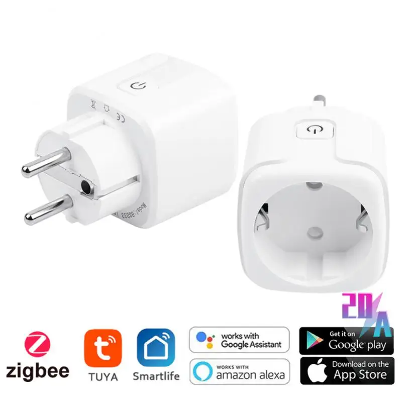 

Умная розетка Zigbee Powe, 20 А, с голосовым управлением