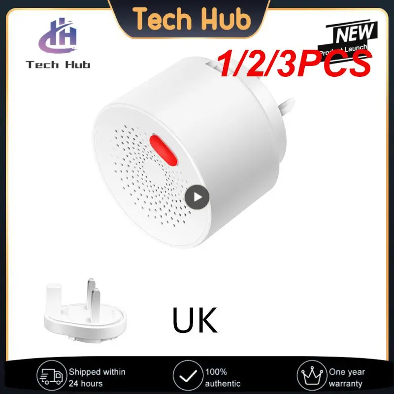 

1/2/3PCS Tuya Smart Home Wifi Natural Gas Sensor Combustible Coal Gas LPG Gas Leakage Alarm Detector Fire Security Protection