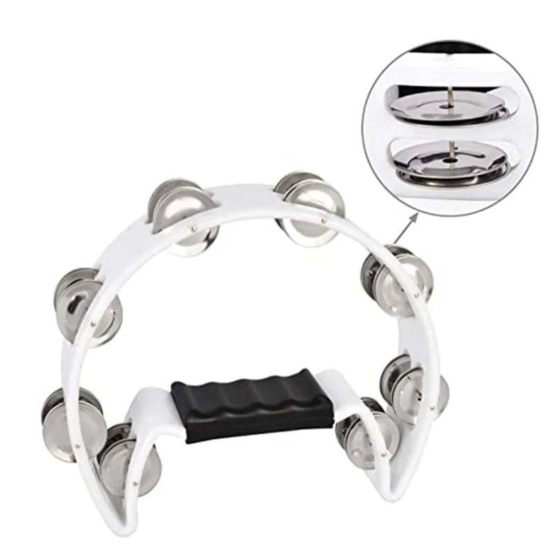 Табурин Half Moon-музыкальный инструмент ударный барабан и гитара (белый)