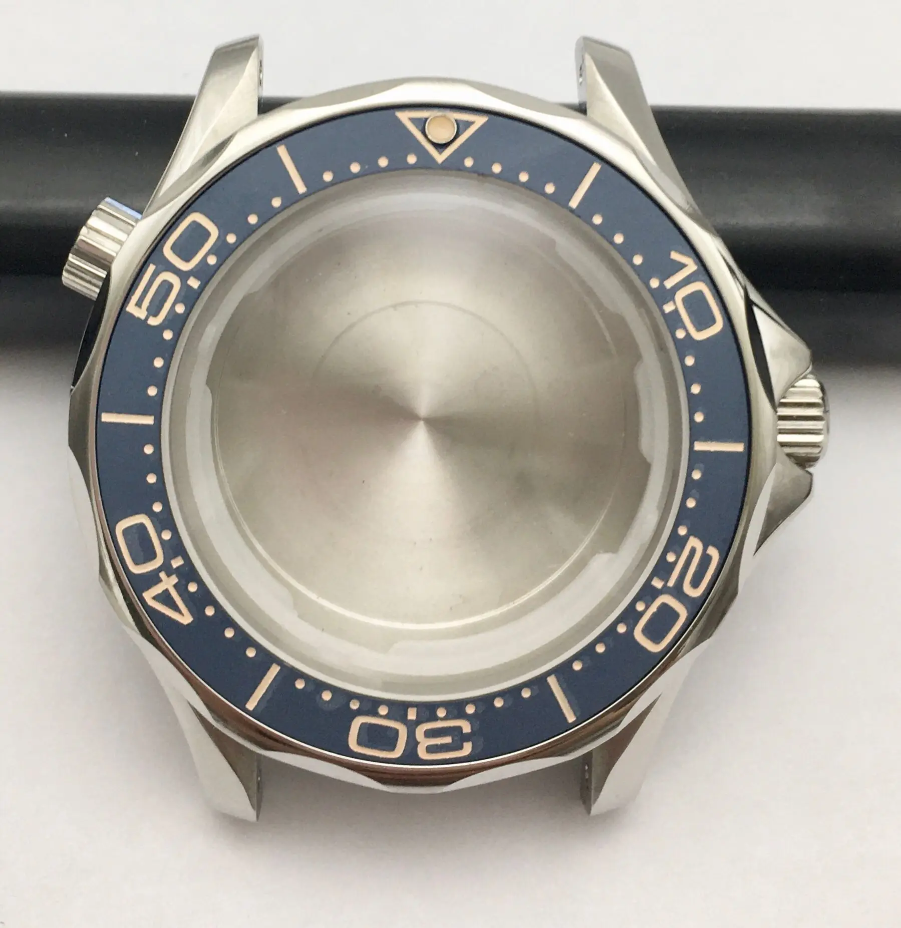 31MM literal NH35 watch Case For Omega Seamaster 300 Ceramic Ring Case Assembly 8215 8200 2813 NH35 NH36 Movement
