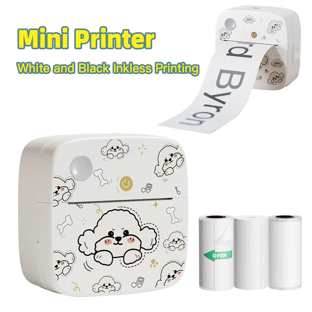 Мини-принтер Dolewa D2 Bichon портативный принтер для ошибок термобумага наклейка