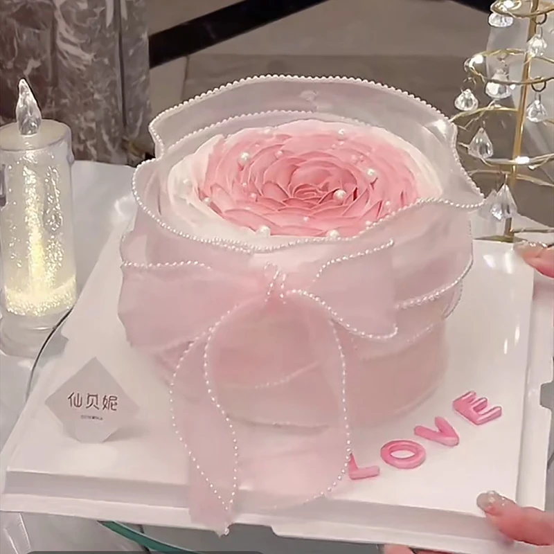 5 ярдов/рулон волнистая лента из органзы