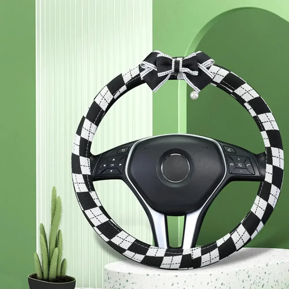 

Steering Wheel Cover Practical Anti-scratch Lightweight Auto Decoration Steering Wheel Protector for Automobiles