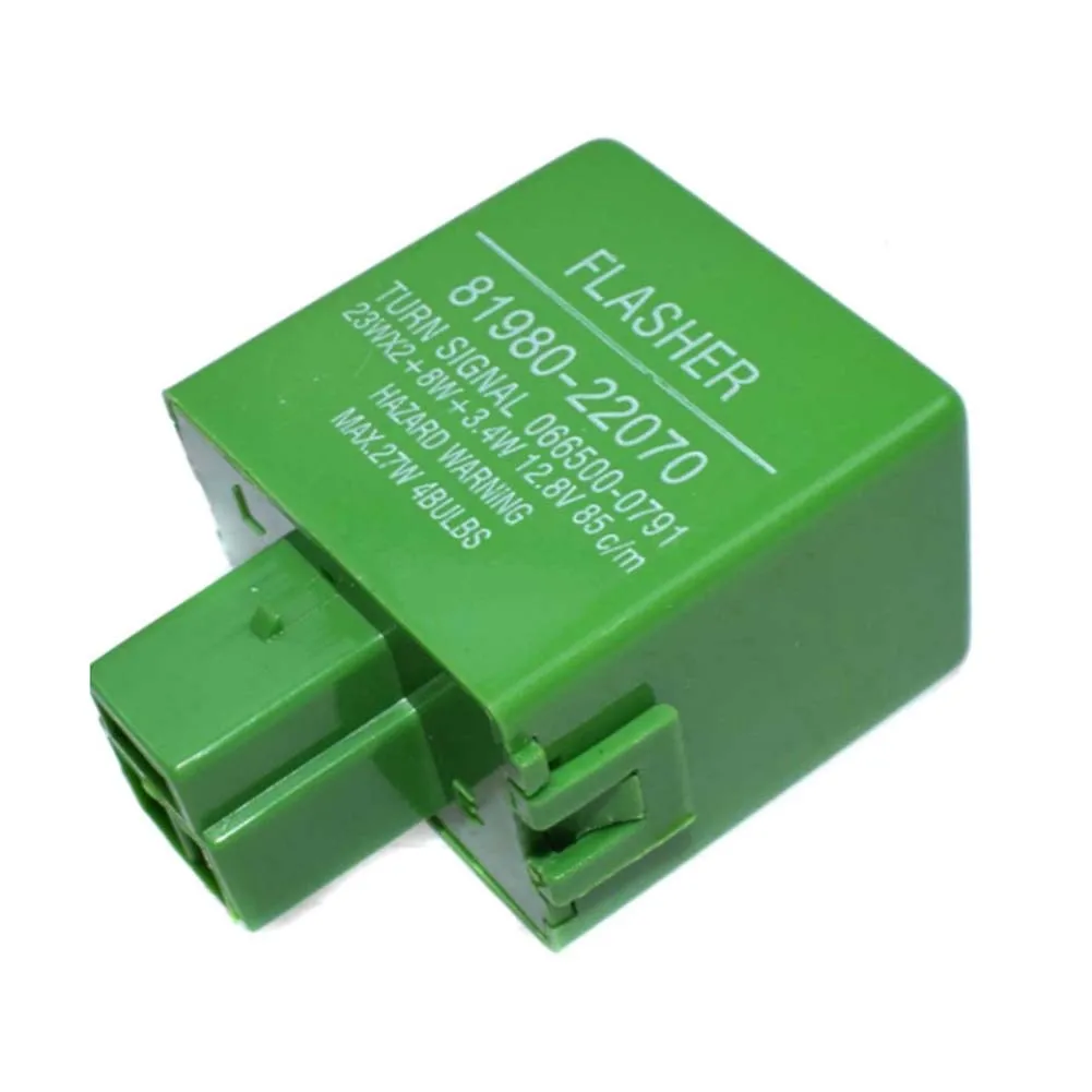 

Name：Turn Signal Flasher Relay OE：8198022070 Fit For Toyota Car Flasher Relay Turn Signal Flasher Relay Relay Flasher Green