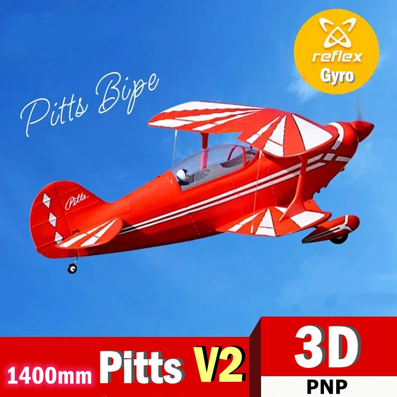Деталь 1400 мм 1,4 м Pitts Special V2 PNP Biplane Giant Aerobatic 3D 6S большая модель хобби самолета