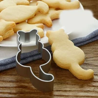 hot conch cat elephant shapes cookie cutter food grade stainless steel biscuit mold baking tools home kitchen supplise