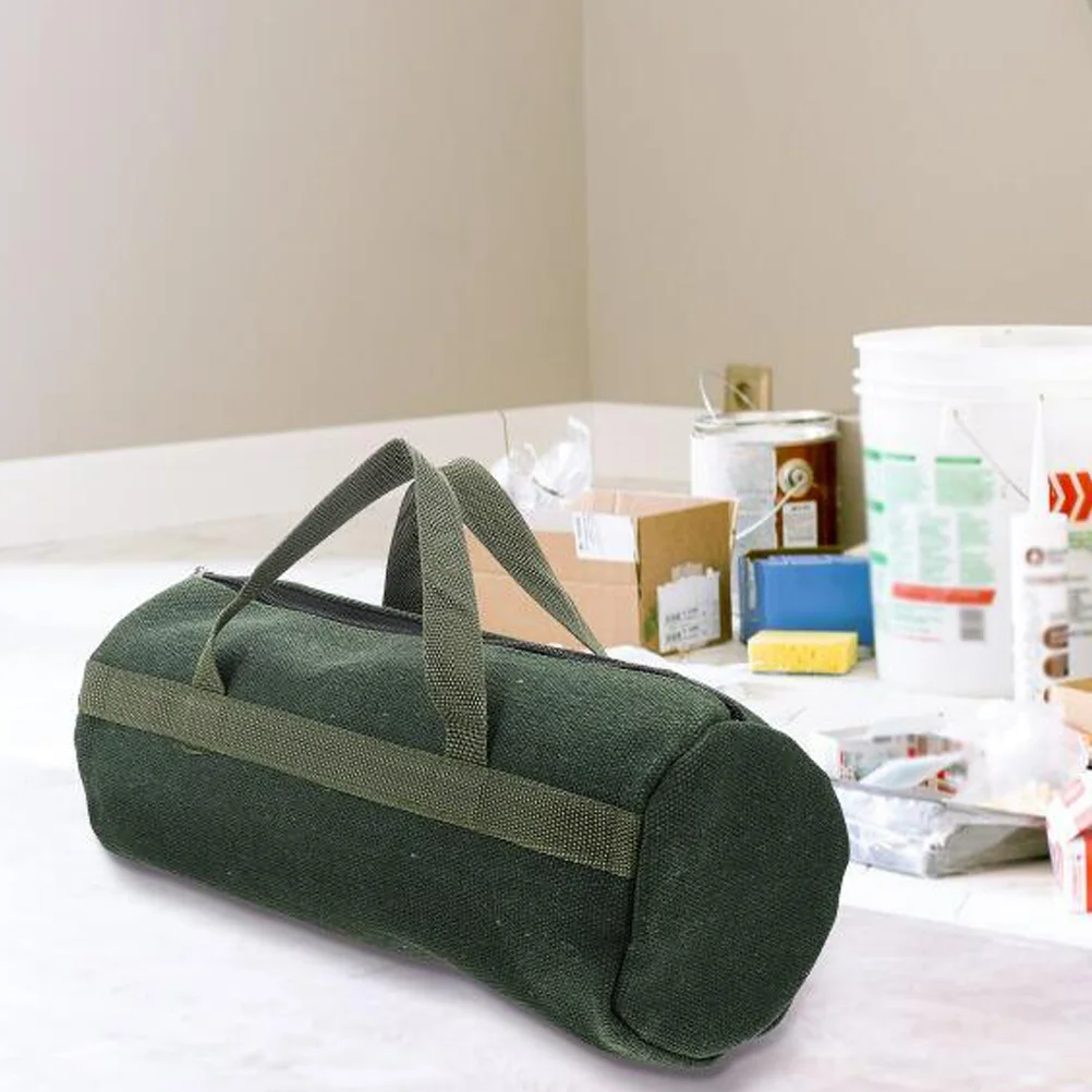 

Портативная сумка для хранения инструментов, сумка-тоут для широких инструментов, вместительный холщовый органайзер для тяжелых условий э...