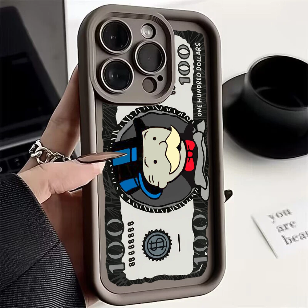 Чехол для телефона с рисунком M-Monopolys Dollar Samsung A03 A04 A05S A10S A11 A12 A20S A21S A13 A14 A54 A34 A53 A33 Cover