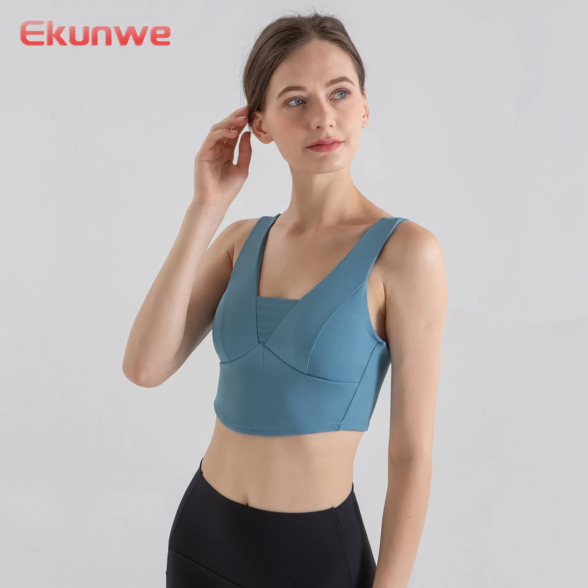 

Спортивный бюстгальтер, высокоэластичная красивая кофта на спине, жилет для фитнеса, бега, йоги, ударопрочный спортивный топ для воркаута