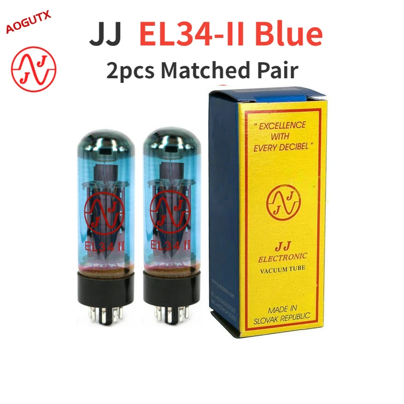 JJ EL34II Blue EL34 обновленная вакуумная трубка EL34C 6CA7 5881 6P3P 6L6 HIFI аудио клапан