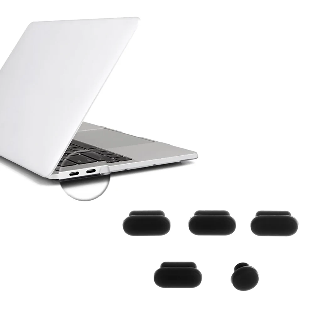 Заглушка силиконовая для Macbook new Pro 13 15 2018 bar A1989 A1990 5 шт./компл. |